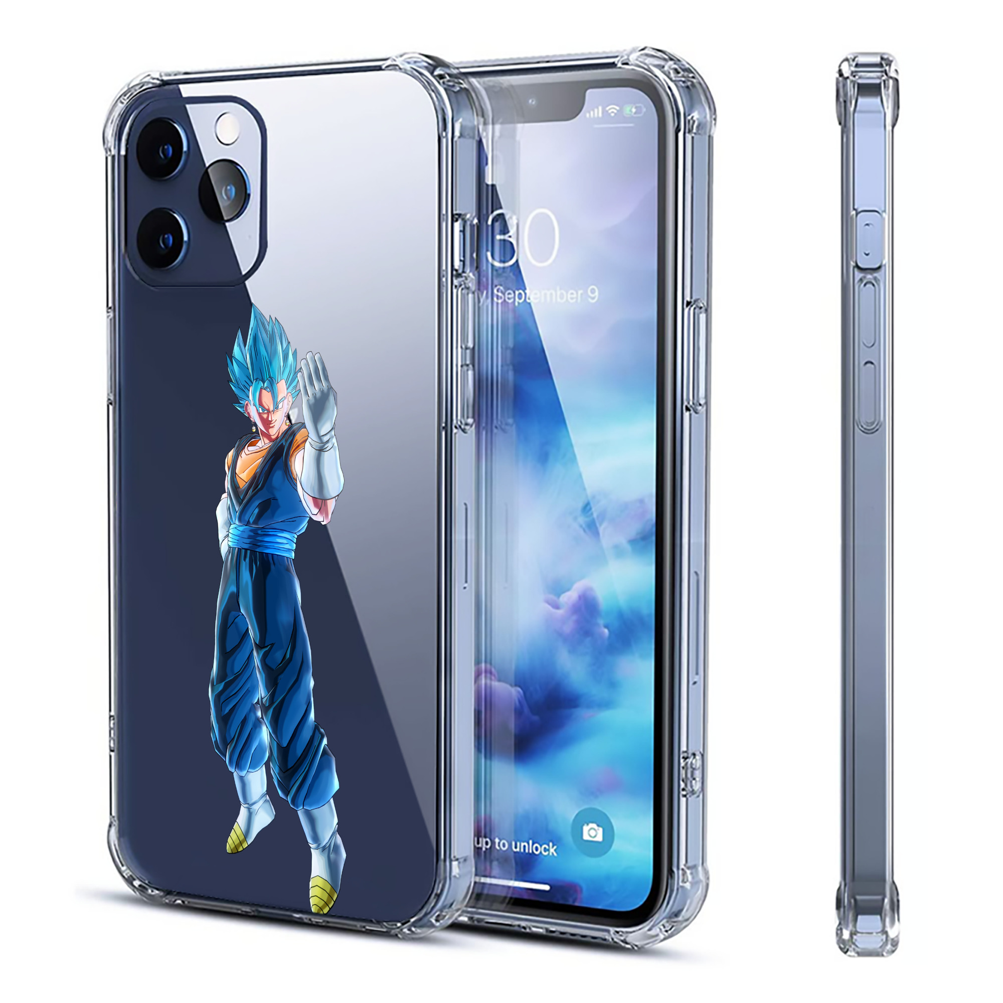 （画像用） ドラゴンボール ベジット DRAGON BALL Vegetto 【iPhone 12シリーズ対応】透明スマホケース（クリアソフトケース）